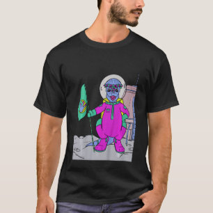 Kinder auf dem Planeten und Dinosaurier im All T-Shirt