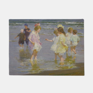 Kinder auf dem Strand (von E.H. Potthast) Fußmatte