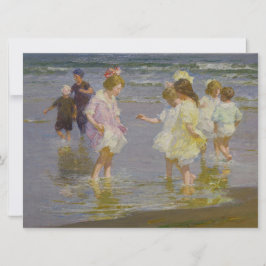 Kinder auf dem Strand (von E.H. Potthast) Karte