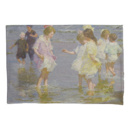 Kinder auf dem Strand (von E.H. Potthast) Kissenbezug