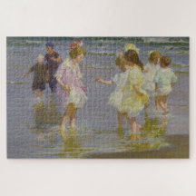 Kinder auf dem Strand (von E.H. Potthast)