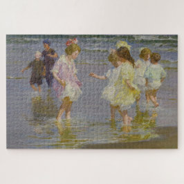 Kinder auf dem Strand (von E.H. Potthast) Puzzle