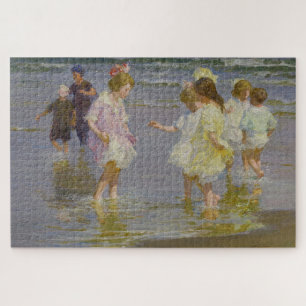 Kinder auf dem Strand (von E.H. Potthast) Puzzle