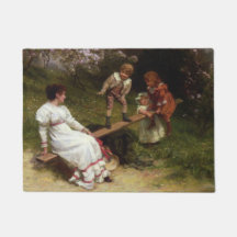 Kinder auf einer Seesaw (von Frederick Morgan)