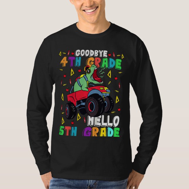 Kinder Auf Wiedersehen 4. Klasse Hallo 5. Klasse H T-Shirt (Vorderseite)