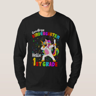 Kinder Auf Wiedersehen Kindergarten Hallo 1. Grade T-Shirt