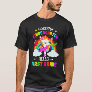Kinder Auf Wiedersehen Kindergarten Hallo 1. Grade T-Shirt