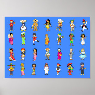 Kinder aus aller Welt. Poster