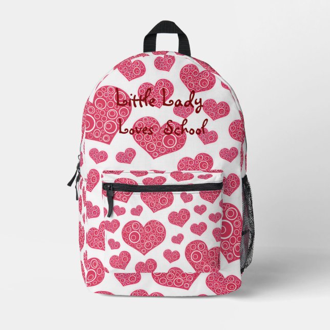 Kinder-Ausdruck-Sammlung - Mädchen Bedruckter Rucksack (Vorderseite)