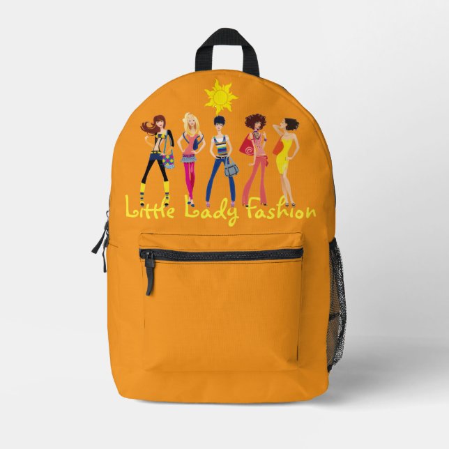 Kinder-Ausdruckssammlung: Mädchen  Bedruckter Rucksack (Vorderseite)