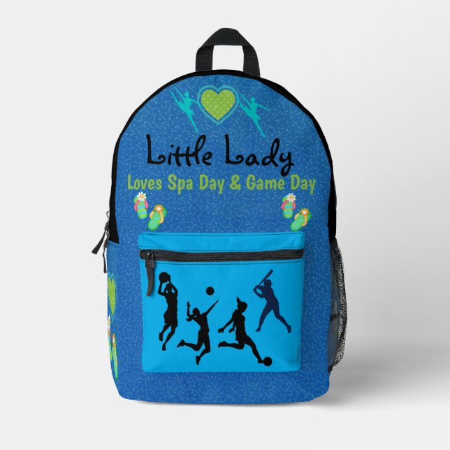 Kinder-Ausdruckssammlung - Mädchen Bedruckter Rucksack (Vorderseite)
