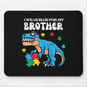 Kinder Autismus Bewusstsein blau für meinen Bruder Mousepad