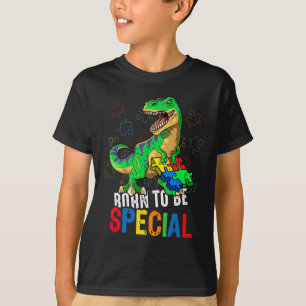 Kinder Autismus Bewusstsein Dino Autismus Kindermä T-Shirt