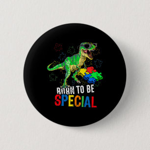 Kinder Autismus Bewusstsein Dino Autistic Kleinkin Button