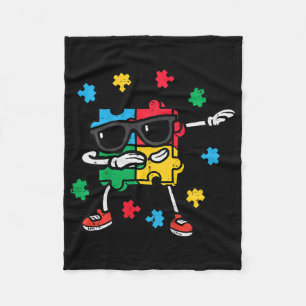 Kinder Autismus Bewusstsein Puzzle Dab Asd Autisti Fleecedecke