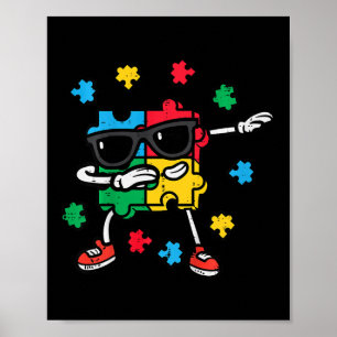 Kinder Autismus Bewusstsein Puzzle Dab Asd Autisti Poster