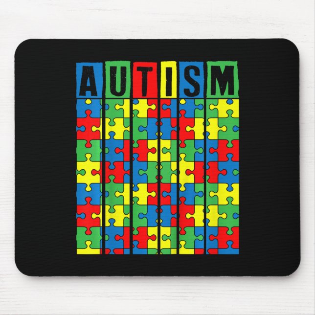 Kinder Autismus Bewusstsein Puzzle Piece Autistic  Mousepad (Vorne)