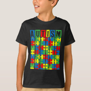 Kinder Autismus Bewusstsein Puzzle Piece Autistic T-Shirt