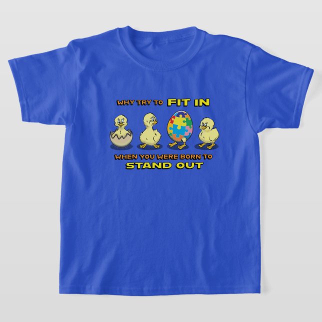 Kinder Autismus Shirt mit Babykichen (Ablage )