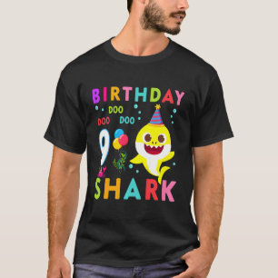 Kinder Baby Niedlich Hai 9. Geburtstag Junge Mädch T-Shirt