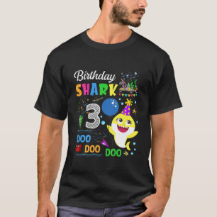 Kinder Baby Niedlicher Hai Geburtstag Junge 2 Jahr T-Shirt