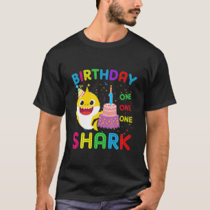 Kinder Baby Shark 1St Birthday Boy Girl 1 Jahr alt T-Shirt