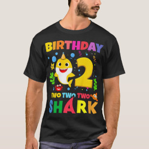 Kinder Baby Shark 2. Geburtstag Junge Mädchen 2 2 T-Shirt
