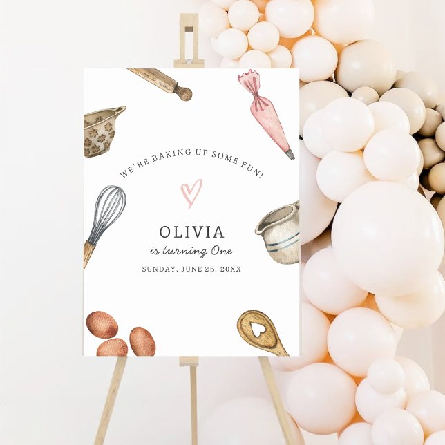 Kinder Backen Party Geburtstag Begrüßungposter Poster (Von Creator hochgeladen)