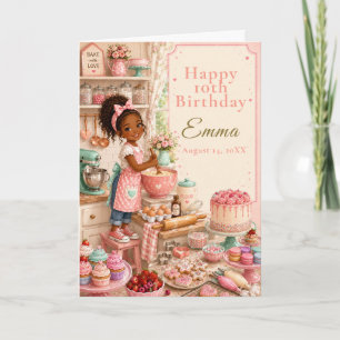 Kinder backen zum Geburtstag Karte