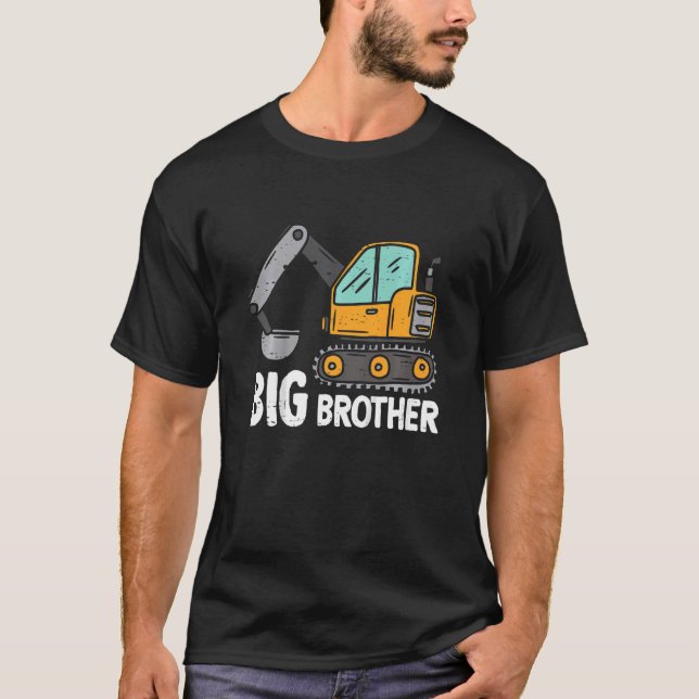 Kinder Bagger bald Bruder sein Big Bro zu sein T-Shirt (Vorderseite)