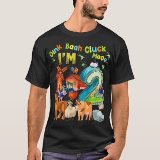 Kinder Barnyard 2. Geburtstag Landtiere 2 Jahre T-Shirt