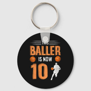 Kinder Basketball 10. Geburtstag Dieser Baller I Schlüsselanhänger