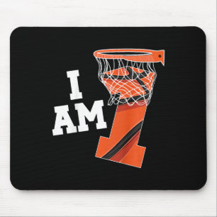 Kinder Basketball 1. Geburtstag Junge 1 Jahr alter Mousepad