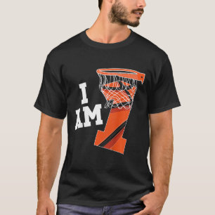 Kinder Basketball 1. Geburtstag Junge 1 Jahr alter T-Shirt