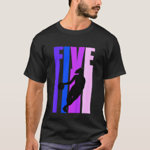 Kinder Basketball 5. Geburtstag Kinder Mädchen Ret T-Shirt