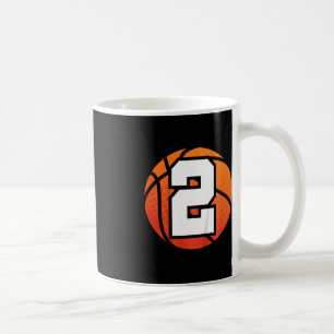 Kinder Basketball Geburtstag Nummer 2 für 2 Jahre Kaffeetasse