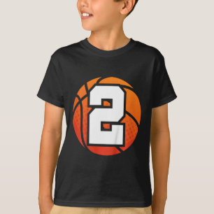 Kinder Basketball Geburtstag Nummer 2 für 2 Jahre  T-Shirt