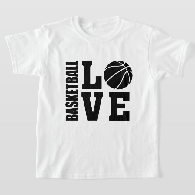Kinder Basketball Liebe, Basketball T-Shirt (Ablage )