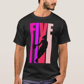Kinder Basketball Mädchen 5 Heute Geburtstag 5. T-Shirt