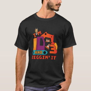 Kinder Bauwagen 3. Geburtstag 3 Jahre alt D T-Shirt
