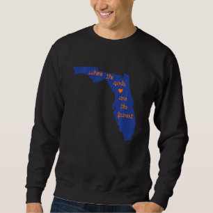 Kinder, bei denen die Mädchen der leiseste Gator-S Sweatshirt
