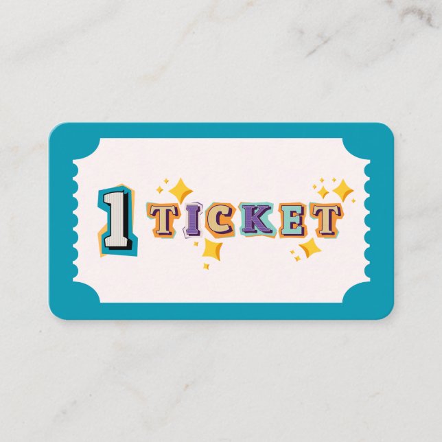 Kinder belohnen Tickets für gutes Verhalten (Vorderseite)