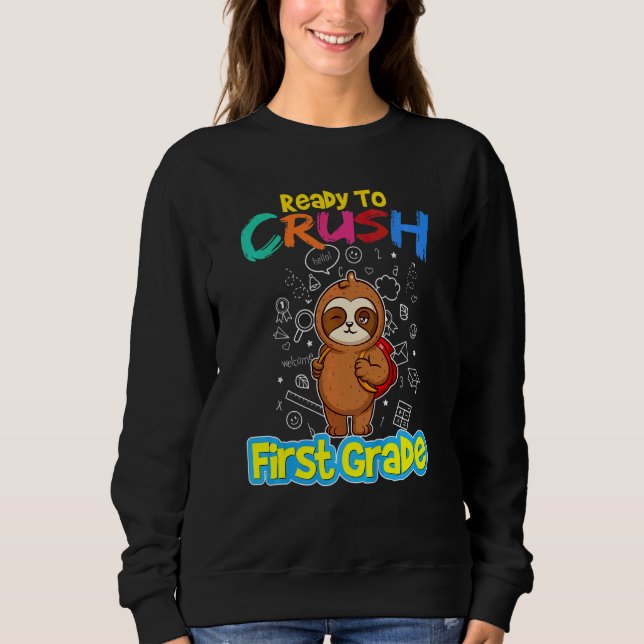 Kinder bereit, den Kindergarten der ersten Klasse  Sweatshirt (Vorderseite)