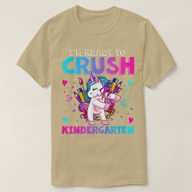 Kinder bereit, den Kindergarten zu zerkleinern und T-Shirt (Design vorne)