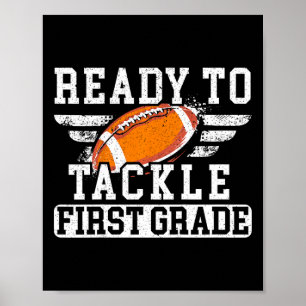 Kinder bereit, die erste Klasse Football zu meiste Poster