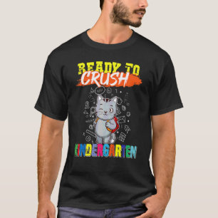 Kinder bereit Kindergarten Niedliche Katze Vorschu T-Shirt