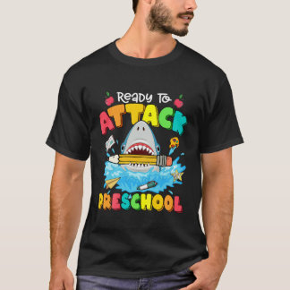 Kinder bereit, vorschulischen Hai wieder in die Sc T-Shirt