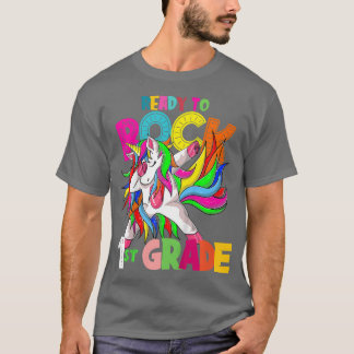 Kinder Bereit zum Rock 1. Klasse Dbing Einhorn zur T-Shirt