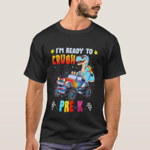 Kinder bereit zum Zerkleinern des LKW-Vorfahrtwage T-Shirt
