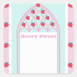 Kinder Berry Sweet Party Square Sticker